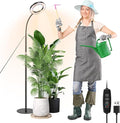 Grow Light for Indoor Planting Full Spectrum 1.70m Planting Light with 360° Neck 3 Mode and 10 Dimmable Level 3/9/12H Timer 72 LED Height Adjustable Grow Lamp for Windowsill Bookshelf Corner