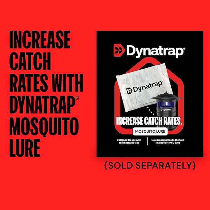 Dynatrap DT2030SR Fly Traps Outdoor - Mosquito &amp Flying Insect Killer for 1 Acre – Kills Mosquitoes Flies Gnats Wasps - Bug Zapper Alternative - Black