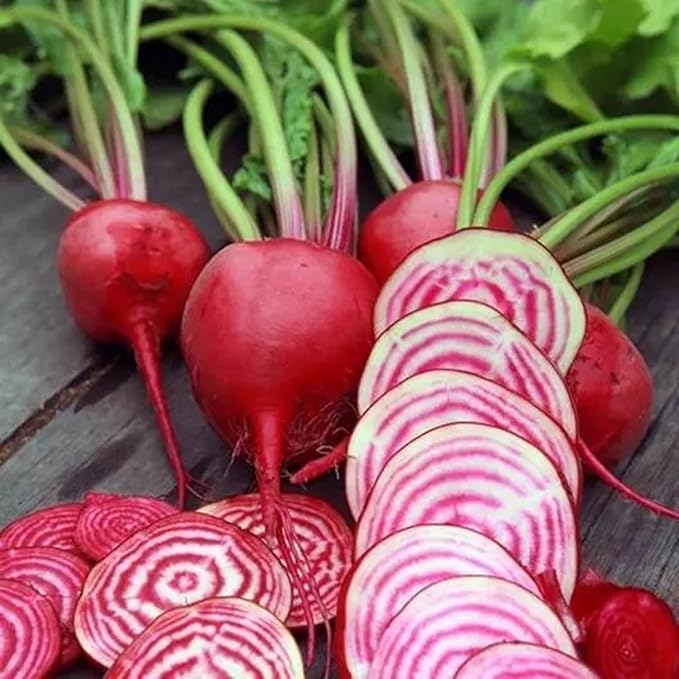 Beet Seeds for Planting - Plant &amp Grow Heirloom Beet Varieties Home Outdoor Vegetable Garden – Easy Grow Planting Packets Beta vulgaris – 5 Packets of Each Variety