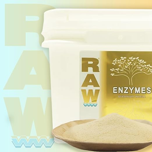RAW Enzymes 10lb - Potent Plant Enzyme Blend for Enhanced Nutrient Uptake and Healthy Root Development