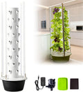 Hydroponics Growing System 9 Layer 36 Pods Intelligent Timer 30L Vertical Hydroponic Save Water &amp Electricity for HerbsVegetablesFruitTomatoPepperCucumber Black-IndoorWithLEDLight