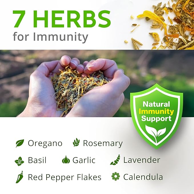 Herb Supplement for Backyard Chickens - Natural Chicken Treats Poultry Feed Botanical Mix Plant-Based Coop Snacks for Daily Wellness Feather Quality Egg Production USA (12 oz)