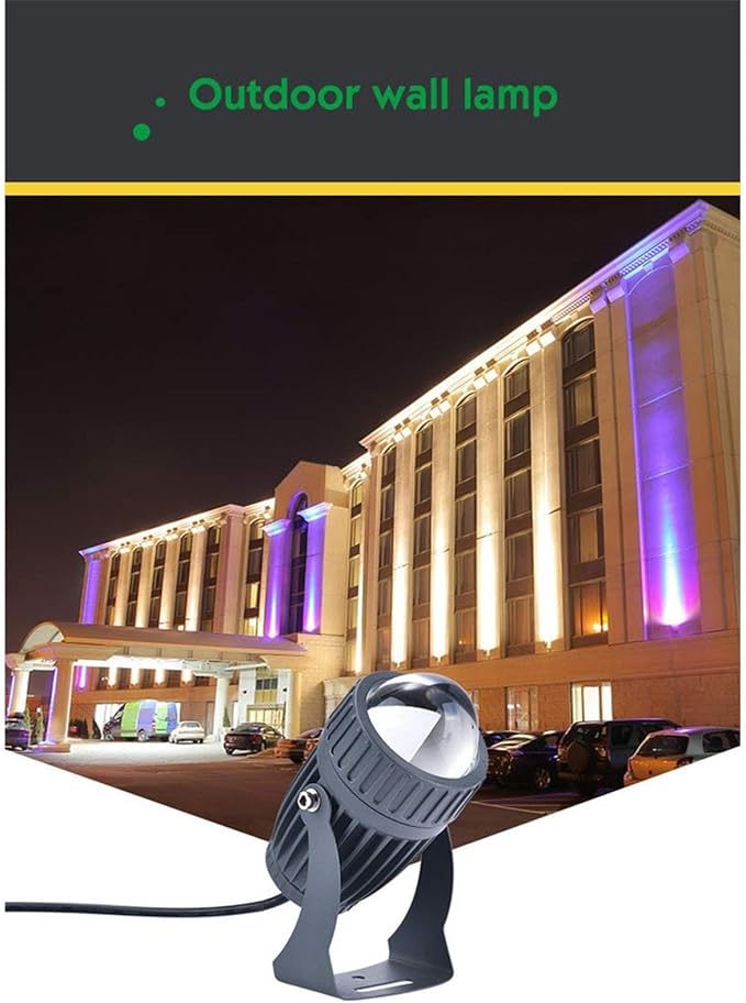 Underground Light LED - LED Beam Spotlight Outdoor Waterproof Projection Light Engineering-Grade Small Spotlight Mini Landscape Projection Lights Column LigCold White 10W(24V)