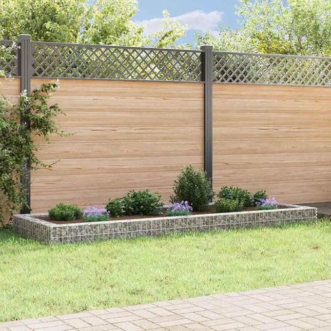 Gabion Raised Bed Silver Galvanized Steel 118.1x39.4x7.9 Inch Large Durable Outdoor Planter Box for Garden