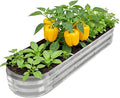 GADI Galvanized Raised Garden Bed Metal Planter Box for Vegetables and Flowers 1 Pack