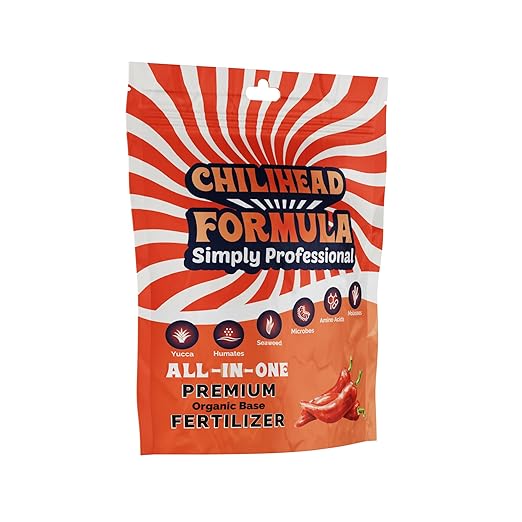 Chilihead Formula - All-in-One Fertilizer for Peppers &amp Chilies with Balanced Nutrition - Water Soluble Plant Food for Bold Harvests &amp Thriving Plants - 100 g Pouch