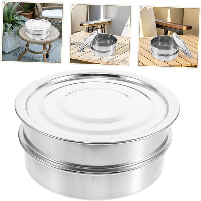 1 Set Stainless Steel Sprouting Kit with Lid Space Efficient Stackable Trays for Quick Sprouting of Alfalfa Broccoli and Beans for Home Commercial Use