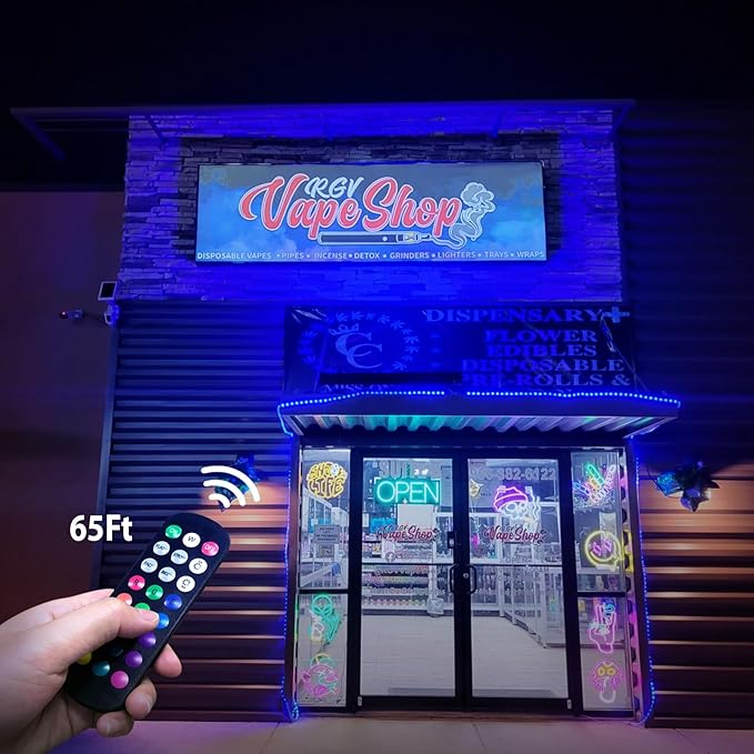 Linkable LED Wall Washer Light with RF Remote 144W Waterproof RGBW(RGB+5700K) Linear Light Bar 120V 40 Color Changing Wall Washing Lights for Church Casino and Theme Parks - FCC and ETL Certified