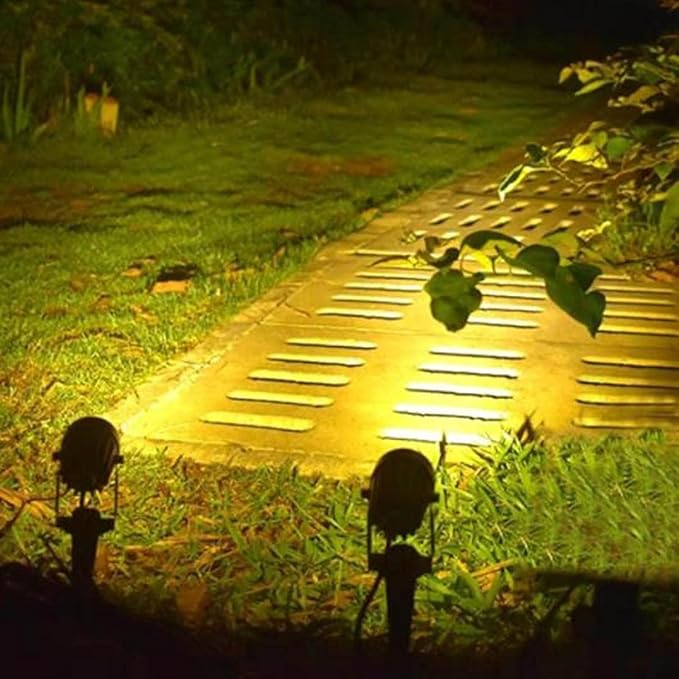 Outdoor LED Spotlight COB Lawn Projector Round Tree Light 5W/10W/20W/30W Recessed Spotlights for Hotel Indoor Courtyard Garden Park Flag Lighting(B White10W)