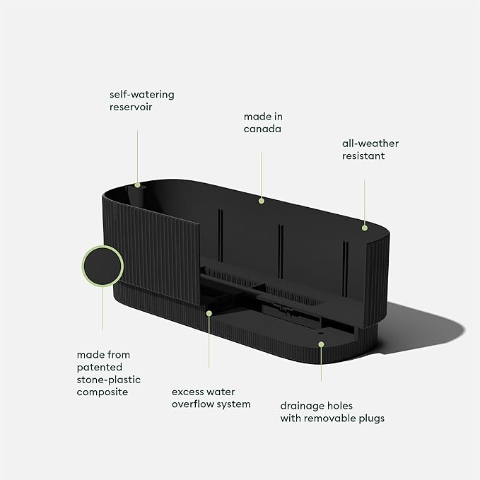 Veradek Demi Series Raised Garden Bed - Self-Watering Planter for Backyard &amp Garden | All-Weather Use