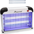 ASPECTEK Insect Killer Bug Zapper Powerful 20W Electronic Indoor Fly Zapper for Mosquito Fungus Gnat Asian Beetle Moth Flying Pests - Indoor Use Includes 2-Pack Replacement Bulbs