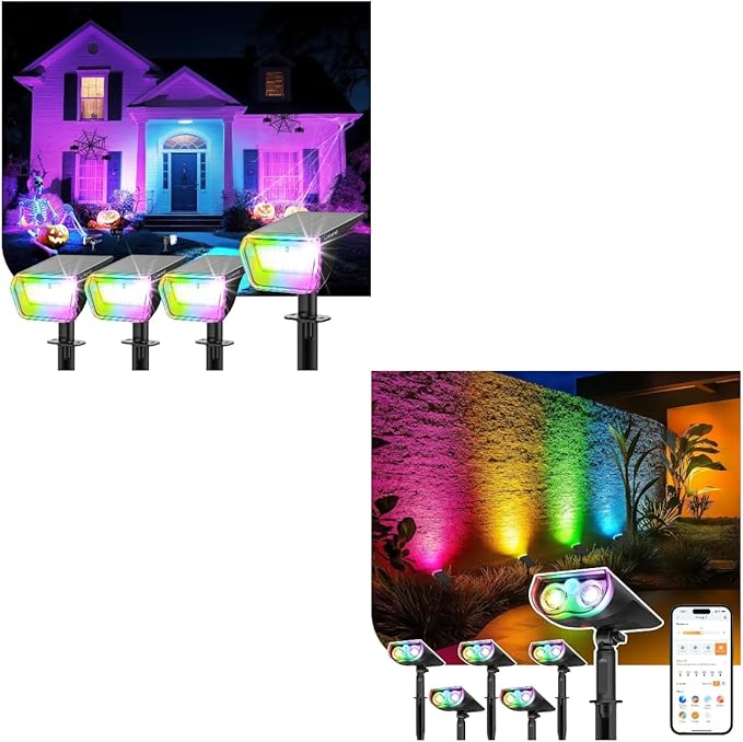 Linkind Halloween Lights with Smart Solar Spotlight SL5