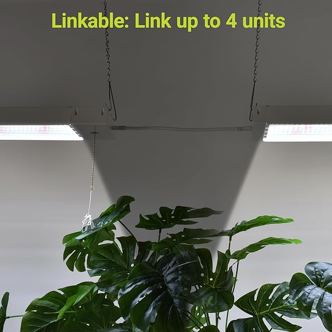 40-Watt 2-Ft Full Spectrum Linkable LED Grow Light ETL Certified 120V Plug in (2-Pack)