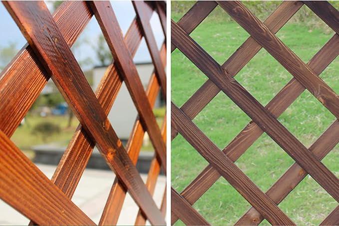 Generic Wood Planter Raised Bed with Trellis Outdoor Natural Wooden Garden Bed Planter Box Kit for Vegetables Herbs Flowers Tomato And HerbsNatural90x35x120cm