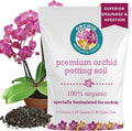 100% Organic Orchid Potting Soil – Nutrient-Rich Well-Draining Blend for Stronger Roots &amp Vibrant Growth | Hand-Blended &amp Eco-Friendly | Made in USA | 2.3L Bag