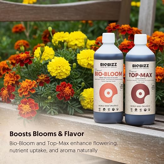 BioBizz All·Pack Outdoor - Complete Organic Nutrient Kit (6 x 16.9 fl oz) | Natural Fertilizer for Outdoor Plants Soil Enhancer Root &amp Bloom Booster for Garden Growth