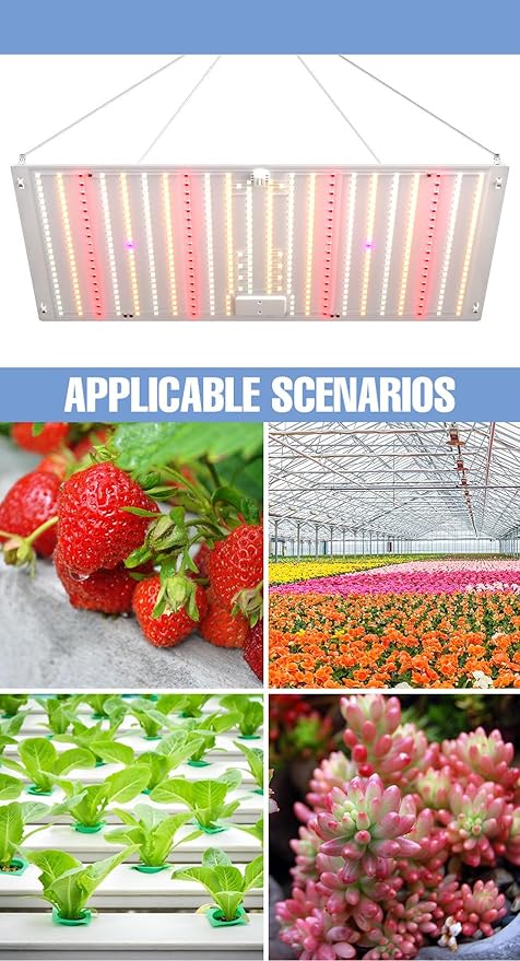 250W Indoor Seedings Cultivation Lights 110V Sunlike Sapling Plant Panel Lamps Sunlight Full Spectrum 100-277V Greenhouse Tent Hydroponic Fill Light UV/IR Fruit Flower Moss Succulent Potted Moss