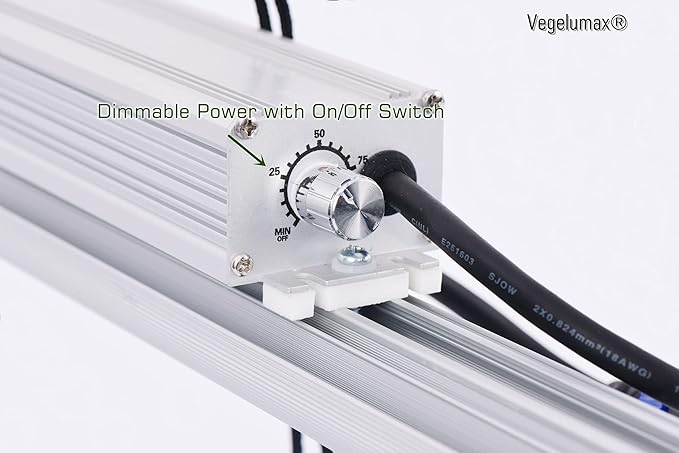 LED Grow Light Lamp for Indoor Plant Seedling Germination Vege Flower GrowthFull Spectrum CRI 90+ High Output White Light CCT 6500KIsolated Dimming Driver with On/Off Switch100 Watt4Feet