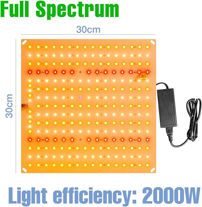 LED Grow Lights 1000W Full Spectrum Grow Light for Indoor Plants LEDs Growing Lamp Ultrathin Panel Phytolamp for Plants Seeding Veg &amp Bloom High PPFD240Leds