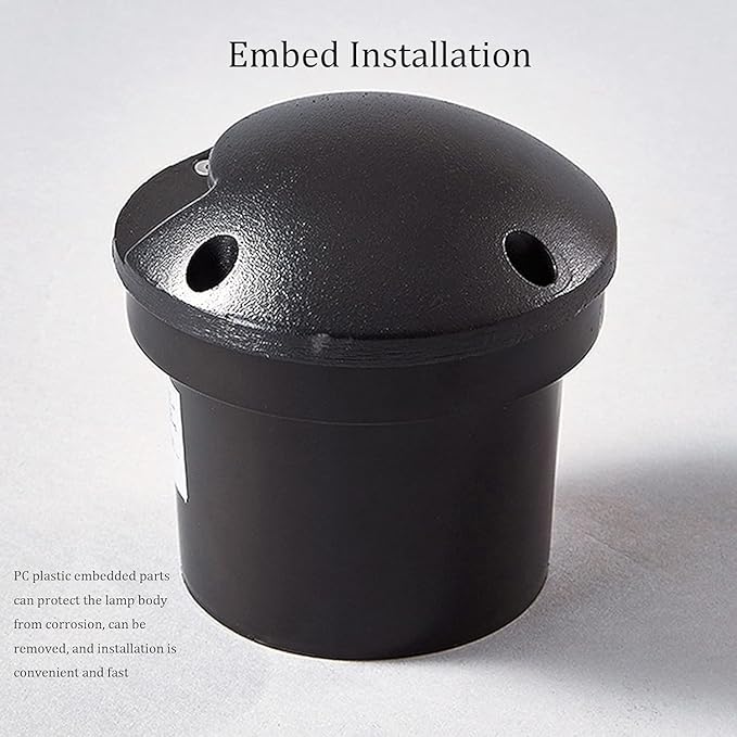 Low Voltage Underground Light Outdoor LED Recessed Ground Lights IP65 Waterproof DC12/24V Embedded Landscape Lights for Driveway Deck Step Garden Spotlight