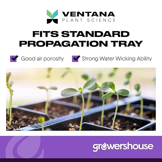 VPS OrganiPlug Hydroponic Seed Starter Plugs 50 Pack Rapid Root Planting Pods for Seedling Clone Cutting Promotes Plant Flower Vegetable Growth w/Organic Soil Ingredients Fits Standard Tray