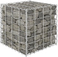 Outdoor Garden Gabion Basket Planter Raised Vegetable BedSteel Garden Decoration Cube Gabion Raised Bed Steel Wire 15.7x15.7x15.7