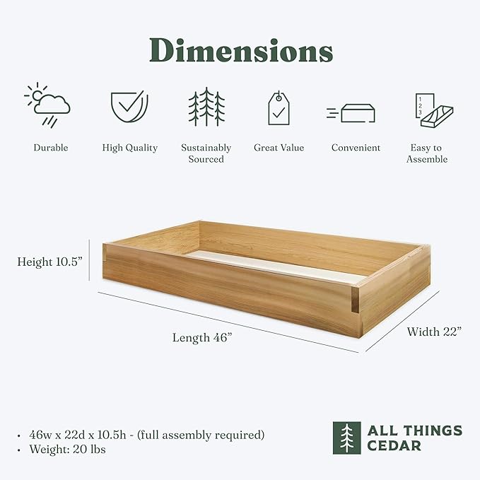 All Things Cedar 4-ft X 2-ft Raised Garden Planter Bed Western Red Cedar Build
