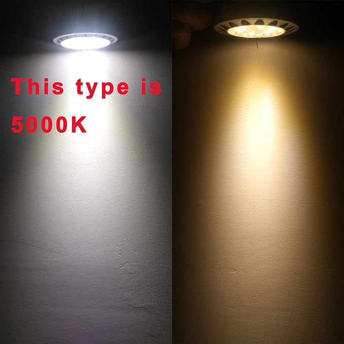 ALIDE 5W MR16 5000K Daylight White Led Bulbs GU5.3 MR16 20W 50 Watt Halogen Replacement 12V Low Voltage Light Bulb for Accent Outdoor Landscape Track LightingNot Dimmable500lm38 Deg6 Pack