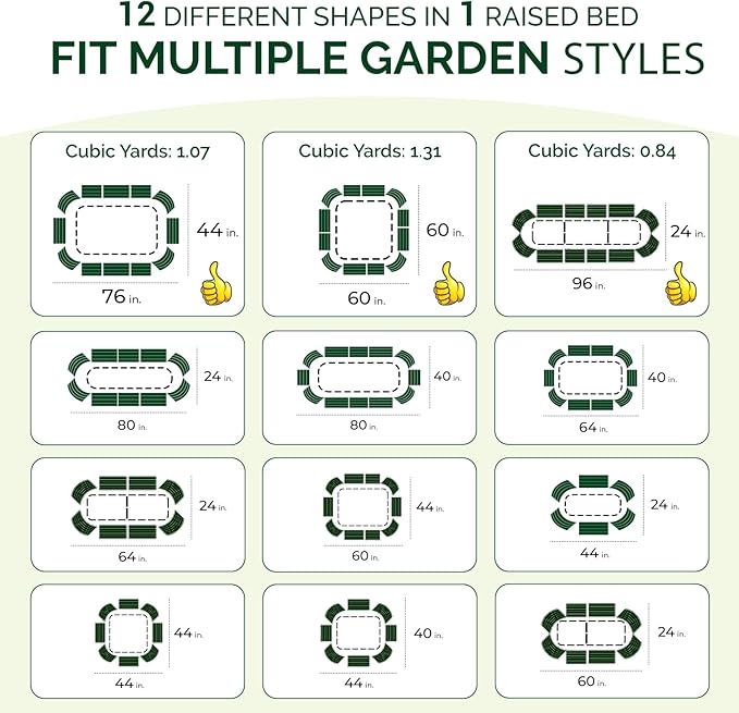 IDZO Galvanized Steel Raised Garden Beds 8x2x1.4 Ft with 7 Coating Layers 12 Shape Options Large Modular Metal Raised Garden Bed Outdoor for Vegetables Herbs Flower - Ivory