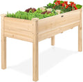 Galvanized Raised Garden Beds 6x3x1 ft Outdoor Large Open Base Planter Boxes with Safety Edging &amp Gloves for Vegetables Flowers &amp Herbs