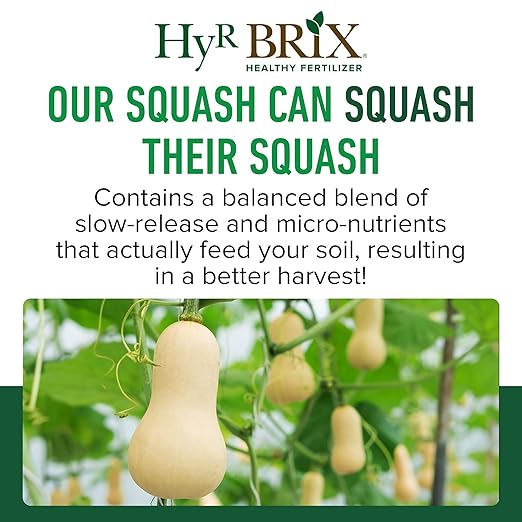 HyR BRIX Slow-Release 4-7-9 Vegetable Fertilizer 45lb Bag - Garden Fertilizer with Calcium &amp Sulfur - Essential Micronutrients for Healthier Produce - Made for Variety of Crops