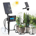 Solar drip Irrigation System Solar Automatic palnt Waterer for Outdoor Garden Irrigation System for VacationDrip Irrigation Kit with 2200mAh Battery&ampRain Sensing &ampLCD Screen