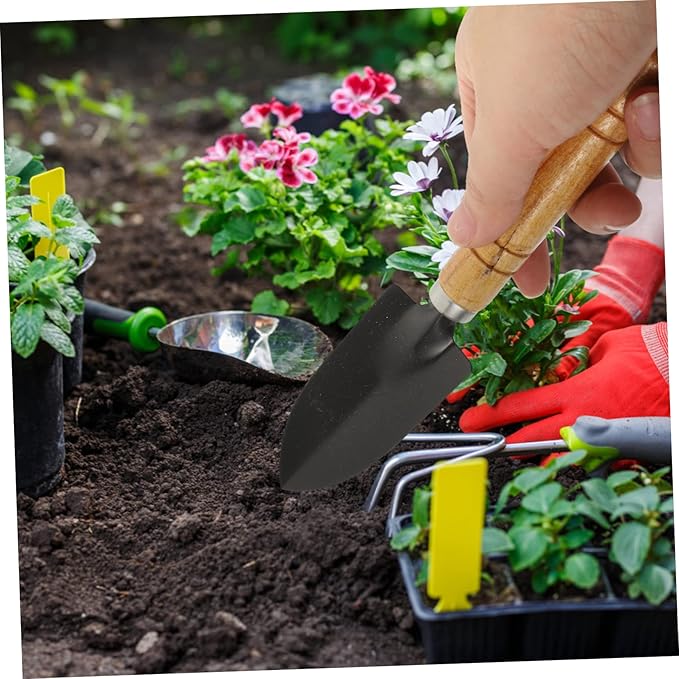Totority Garden Tool Kit Set 14 Piece Mini Gardening Hand Tools Comfortable Handle Perfect for Excavation Weeding