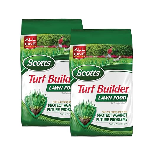 Scotts Turf Builder Lawn Food Fertilizer for All Grass Types 5000 sq. ft. 12.5 lbs. (2-Pack)