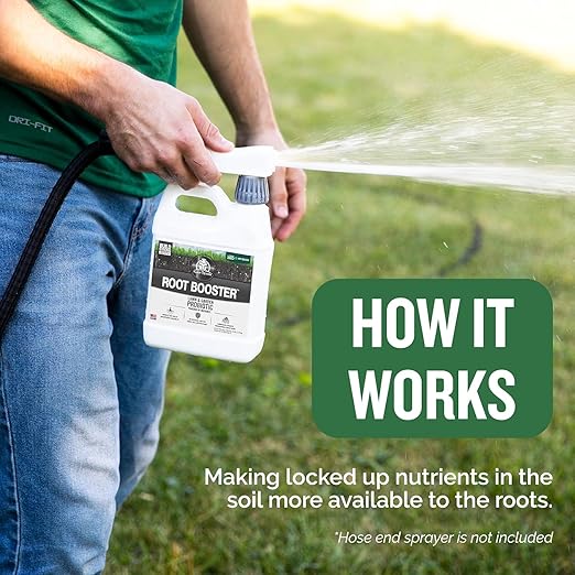 Turf Titan Root Booster (1 Gallon) – Natural Liquid Probiotic for Plants &amp Lawn Care – Green Booster for Effortless Lawn Maintenance – Supports Growth &amp Resilience – Covers up to 32000 Sq Ft