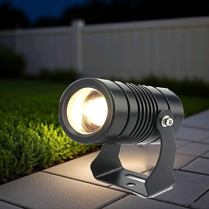 IP67 Waterproof Narrow Beam Spotlight - Landscape Lights Adjustable Wall Wash Light Outdoor Recessed Spot Light for Building Facades Landscape Projection Lighting(Red5W(AC85-265V))