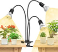 SANSI LED Grow Lights for Indoor Plants 450W Full Spectrum 3-Head Gooseneck Grow Lamp with Ceramic Tech. 30W Power Clip-on High PPFD Plant Light with Optical Lens Lifetime Free Bulb Replacement
