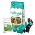 Espoma TP6 Triple Phosphate 0-45-0 6.5 lb. with My Garden Pool PH Soil Test Strips 20 ct and My Garden Pool Superior Gardening Claw Gloves and Garden-IQ Smart Gardening AI Assistant!