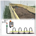 Irrigation System Kit Automatic Drip Irrigation System 360° Bendable Garden Irrigation Systems Garden Watering System Adjustable Bendable Nozzle Copper Sprayer System for Garden 40m/131ft+Timer