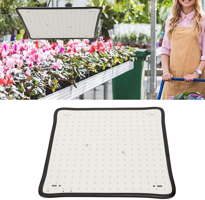 Plant Growing Lamp LED Grow Light Aluminum &amp PVC White 1000W 1162LM Indoor Use