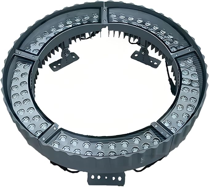 LED Landscape Spotlights Outdoor Palm Tree Lights Ring Tree Light for Porches Courtyards Driveways Park(Green LightPack of 5)