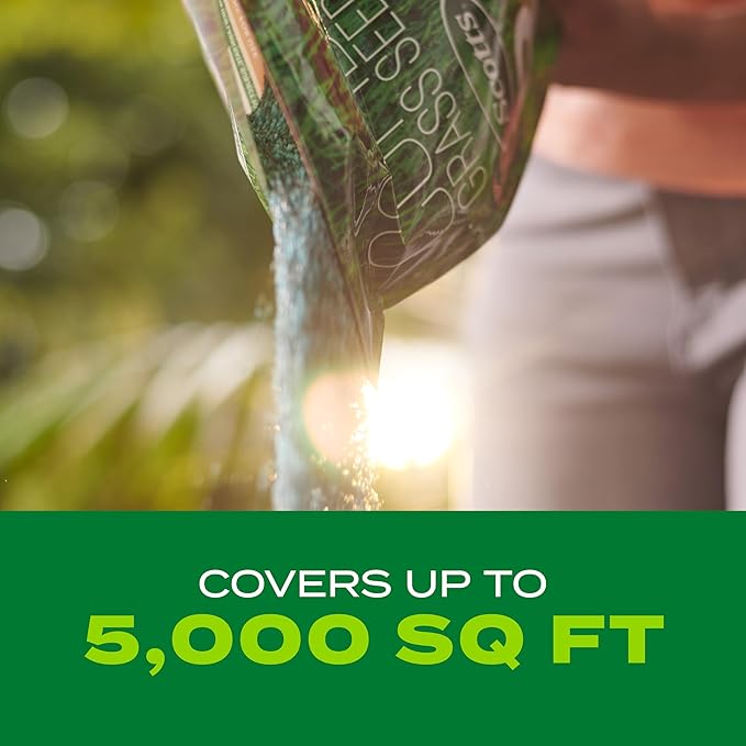 Scotts Turf Builder Rapid Grass Sun and Shade Mix Grass Seed with Fertilizer for Full Green Grass in Just Weeks 10 lbs.