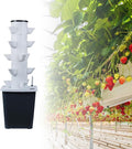 25 Pods Home Gardening System Hydroponics Growing Tower Vertical Planter with Movable Tank &amp Timer for Greenhouse Indoor Vegetables Herbs(25holes)