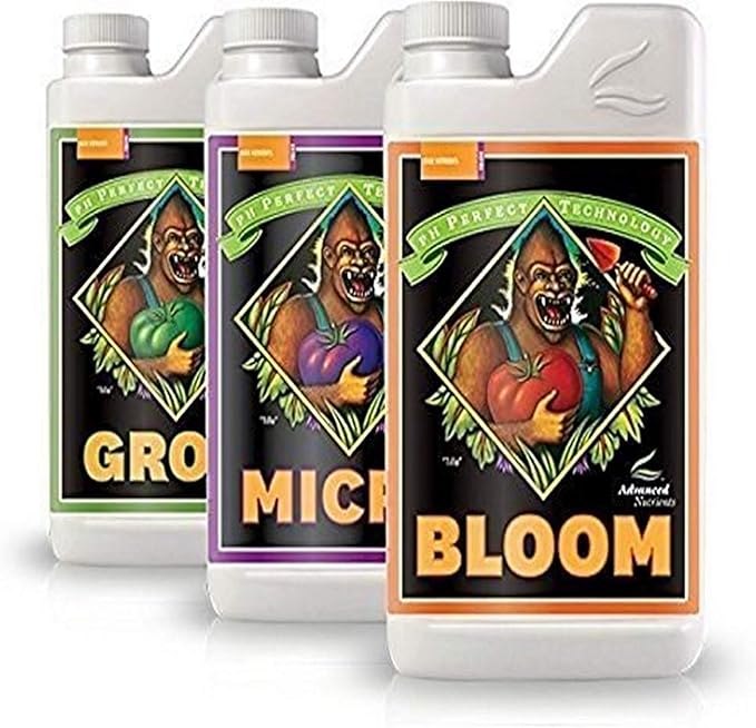 Advanced Nutrients ANBGMBD500 Bloom Micro Grow Fertilizer Bundle 500ml Each Original Version