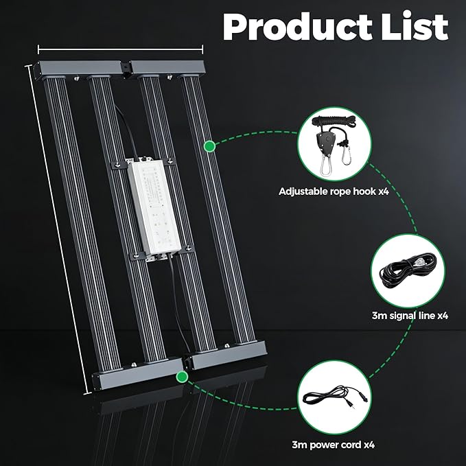 Full-Spectrum Dimmable LED Grow Light with LM301B Chip for Vegetable and Flower Cultivation