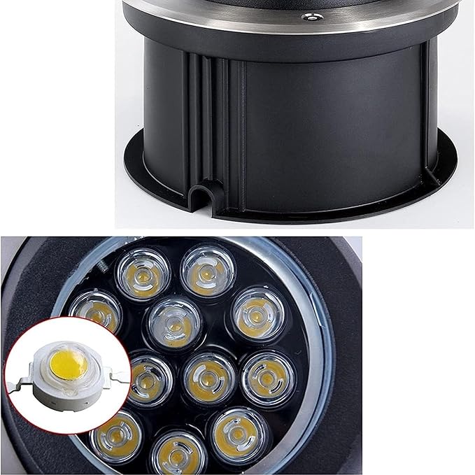 Ground LED Landscape Lights - Landscape Lights Adjustable Angle Outdoor LED Spotlight RGB Color Recessed Floor Lamp IP67 Waterproof Garden Ground Angle Oblique Spot Light