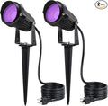 SUNVIE LED Black Light Spot Light Outdoor 10W Blacklight Spotlight Waterproof Halloween Spot Light Outdoor Black Light 120V Purple Spotlight Blacklights for Glow Party Decorations 2Pack
