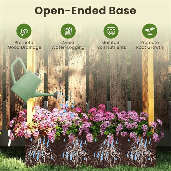 70 Tall Pine Wooden Raised Garden Bed with Trellis &amp Flat Roof Planter Box for Climbing Plants Outdoor Planting Stand Roof Climbing Plant Support Raised Beds Backyard Planter Wooden Garden Pla