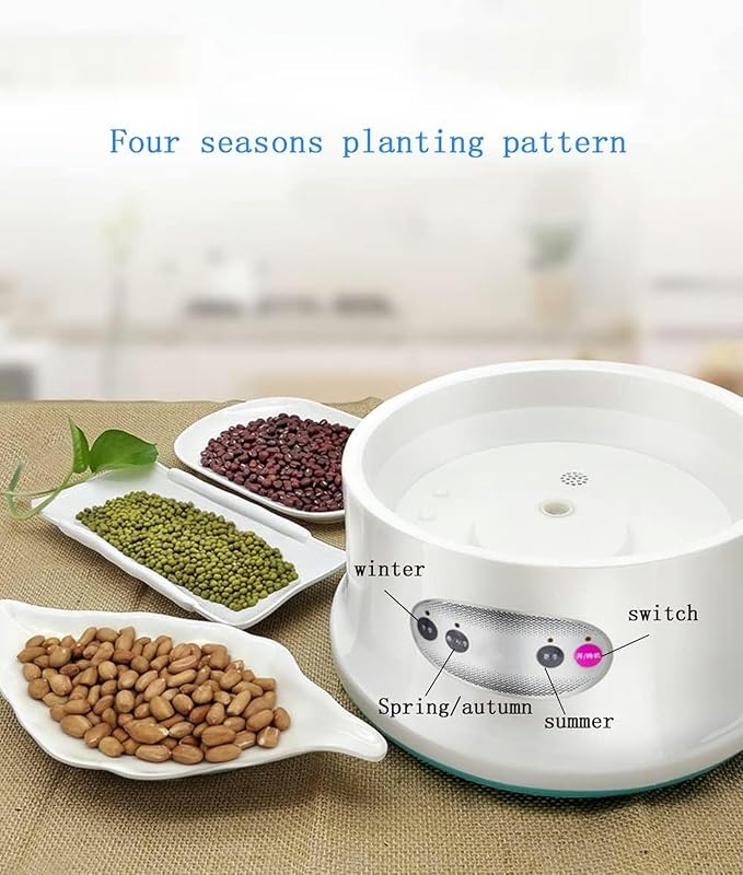 Electric Bean Sprout Grower with Intelligent Irrigation and Temperature Control for Large Capacity Germination Kit (2 Layer)