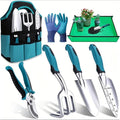 8-Piece Durable Metal Gardening Tool Set - Rust-Resistant Stainless Steel &amp Aluminum Alloy for Efficient Gardening Care